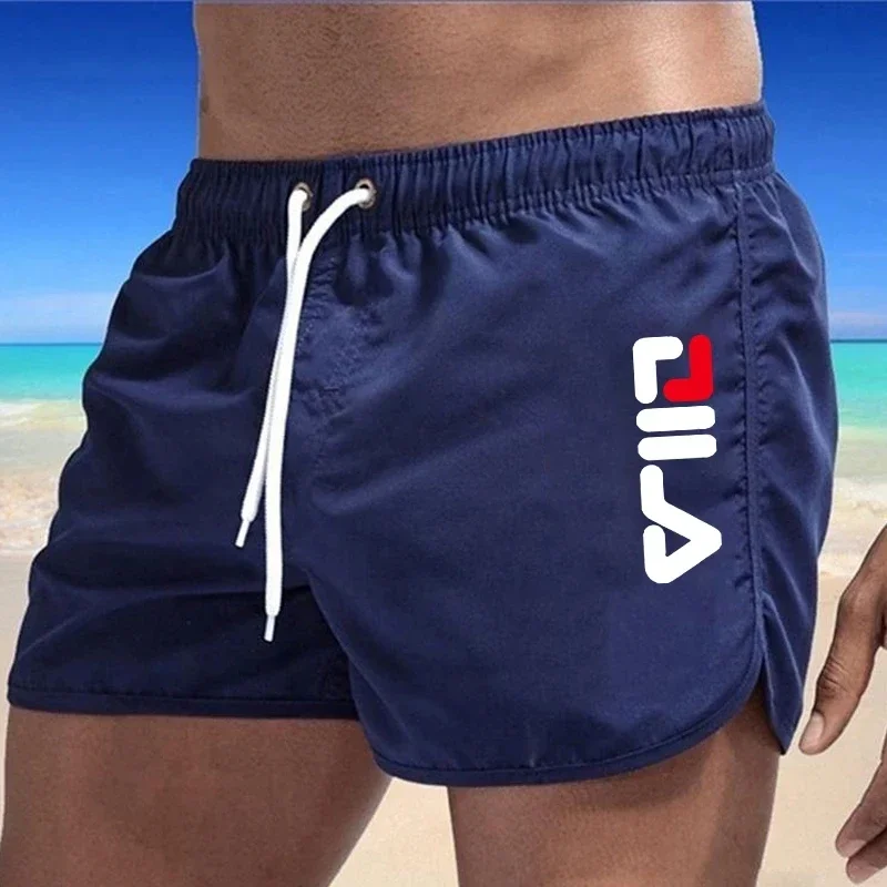 Trunk Breathable Men - 2026年夏新作メンズ水着 通気性ビーチパンツ メンズサーフスイムトランクス フィットネストレーニングショーツ カジュアルプリントビーチパンツ