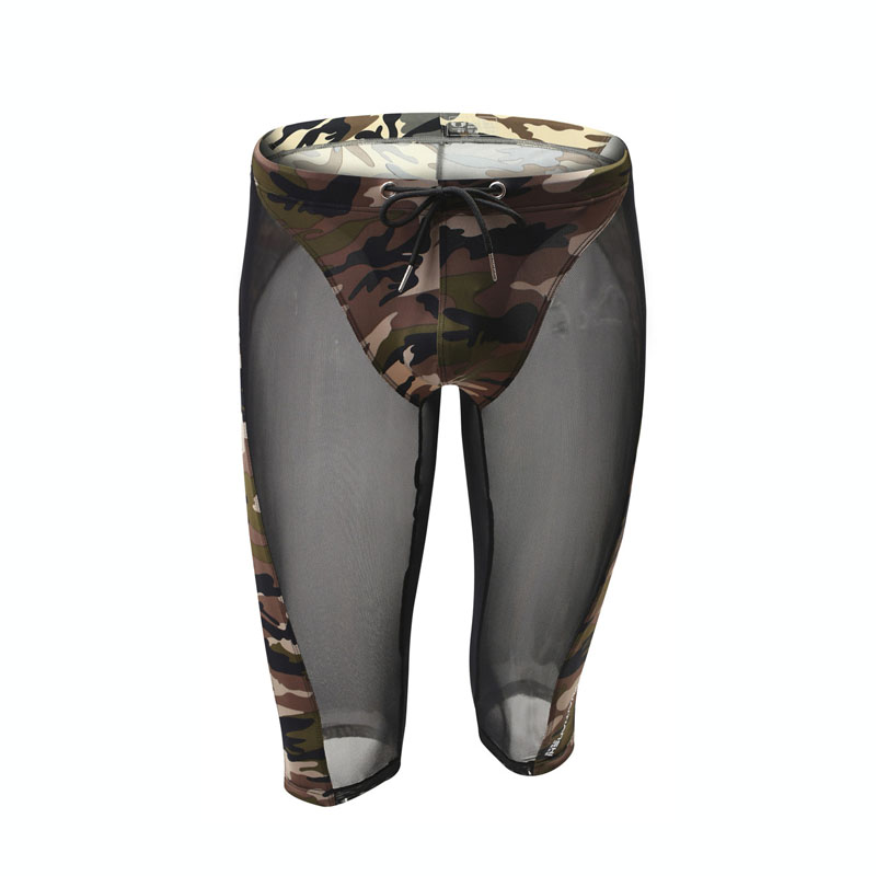 Mesh Sport Boxer - メンズカモフラージュメッシュボクサーパンツ,伸縮性のあるウエストバンド,通気性のあるスポーツボクサー,ボディビルディング,スリムなショーツ,ベースレイヤータイツ