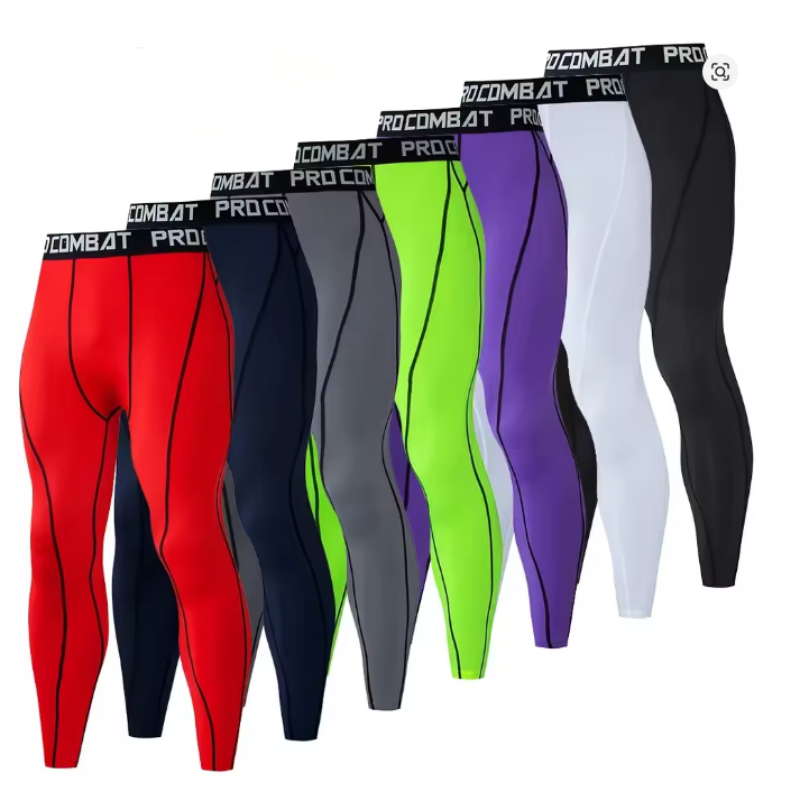 Compression Long Pant - スポーティな男性ボディービルロングパンツフィットネス圧縮レギンストレインワークアウト衣装男性筋肉生きている弾性スキニータイツ