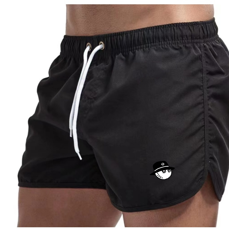 Trunk Breathable Men - 夏のメンズ軽量通気性水泳パンツ、セクシーなスタイルでスポーティで楽しい要素が加わった、ローウエストビーチパンツ、サーフィン用