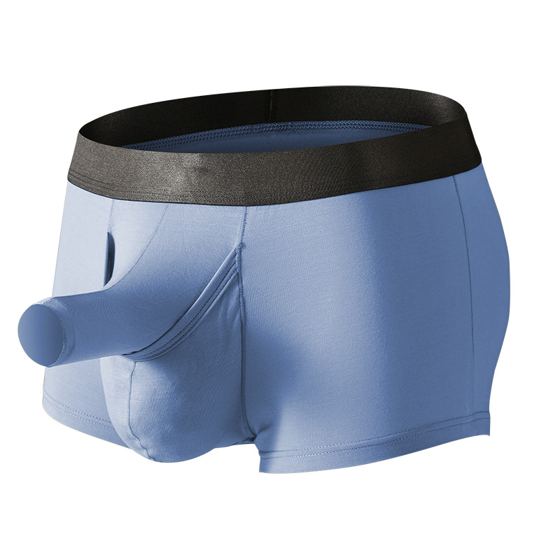 Bamboo Fiber Trunk - 男性用ブリーフ象の幹オープン分離メンズブリーフボクサー快適なセクシーな竹繊維素材