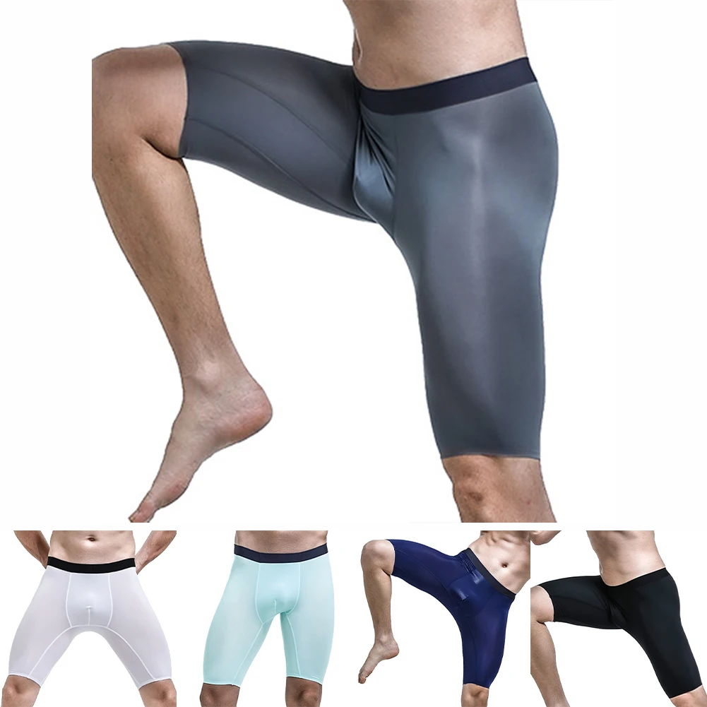 男性ロングレッグボクサーパンツ通気性ポーチパンティー下着男速 - Long Leg Trunk Men のレビューと価格