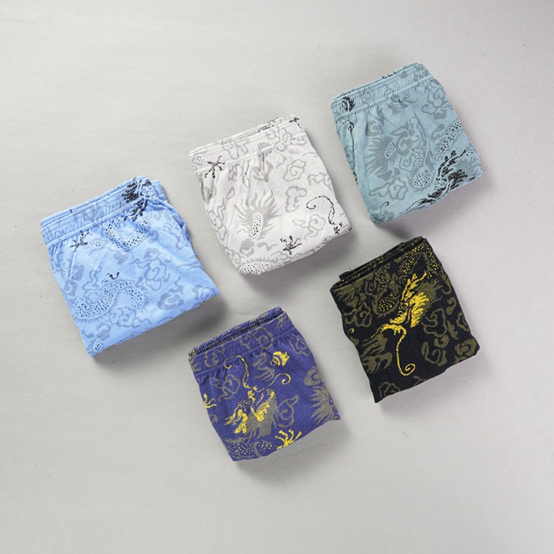男性用プリント通気性下着,綿100%,十分なパンティー,吸湿 - Multi Pack Underwear のレビューと価格