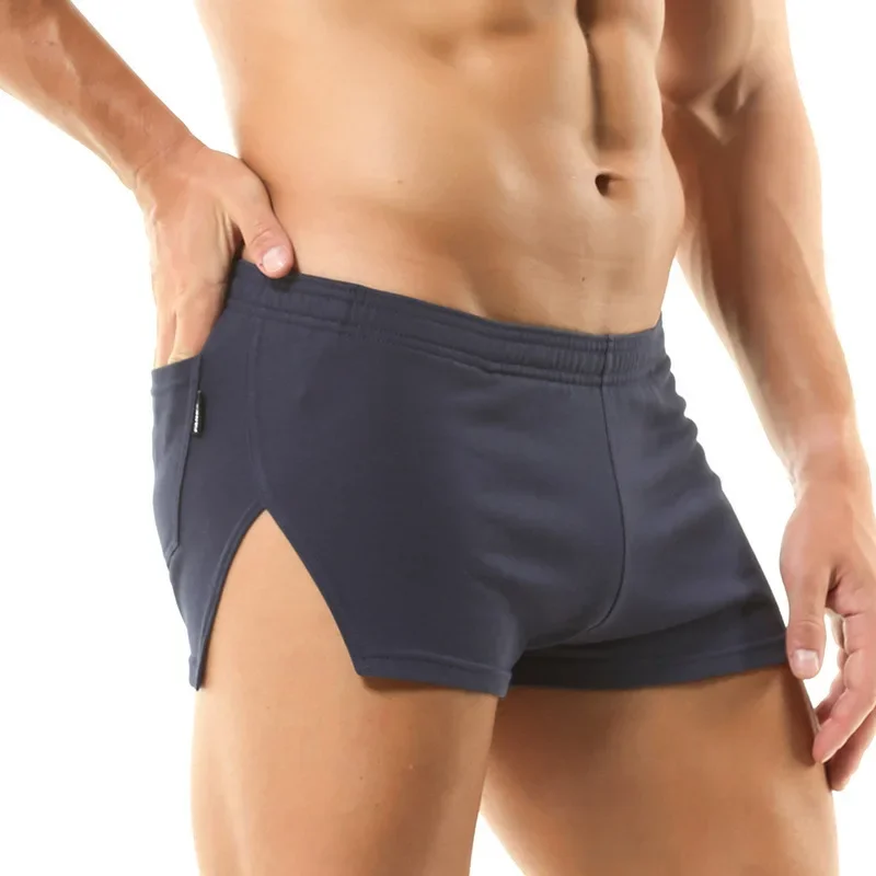 メンズカジュアルショーツ無地綿通気性アロパンツランニングスウ - Trunk Breathable Men のレビューと価格