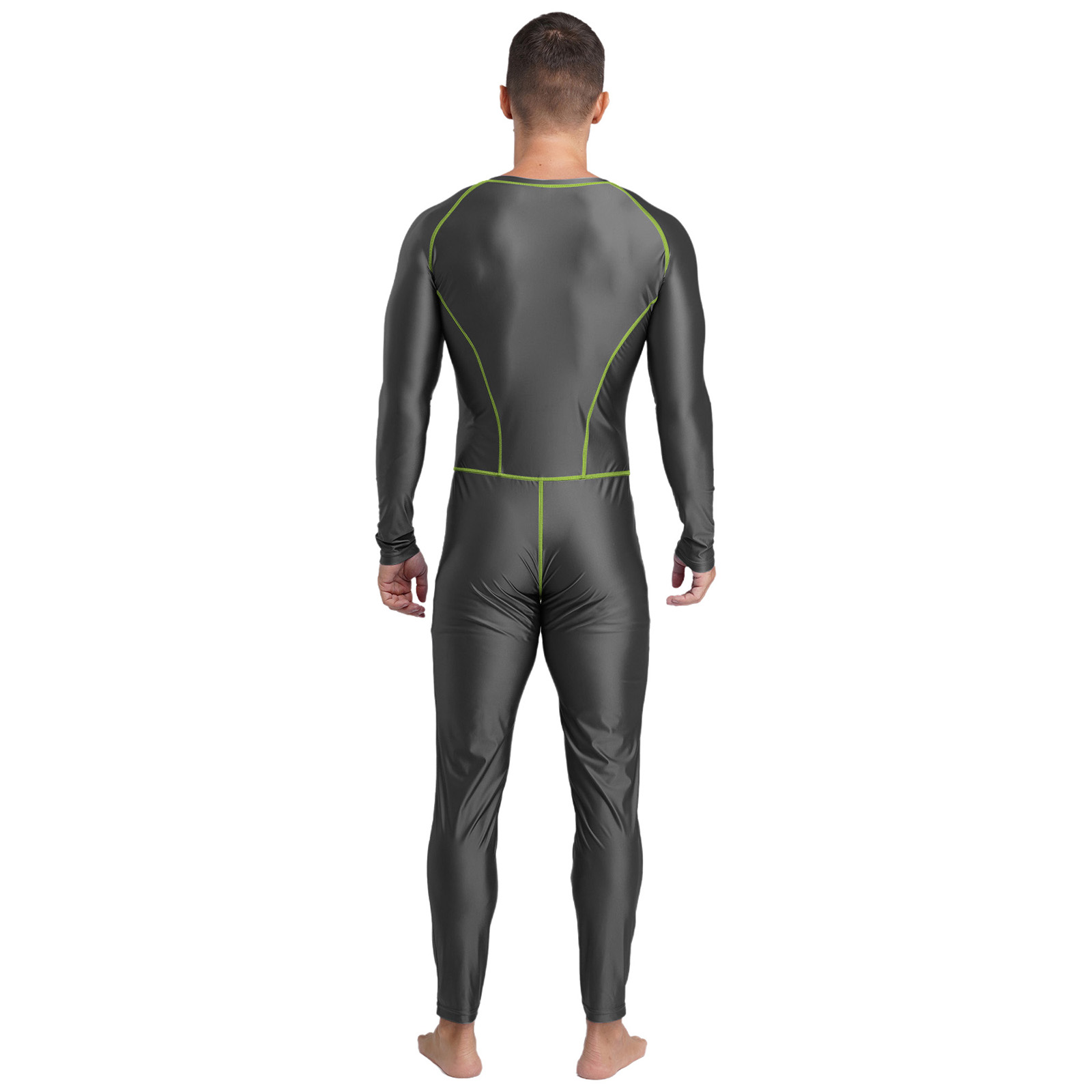 水着 メンズ水着 光沢のあるスリムジャンプスーツ ワンピース - Compression Long Pant のレビューと価格