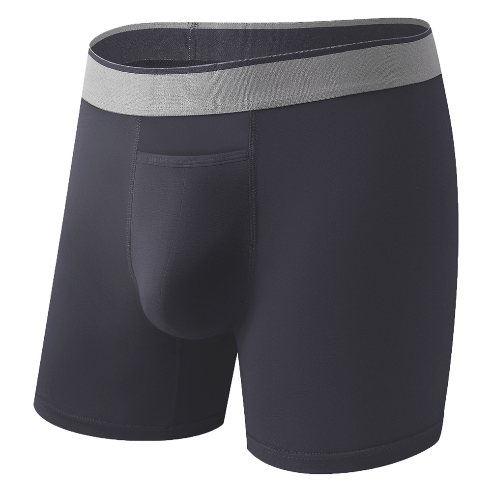 1pc 男性ロングレッグショーツソフト上部開口部ポーチボクサ - Long Leg Trunk Men のレビューと価格