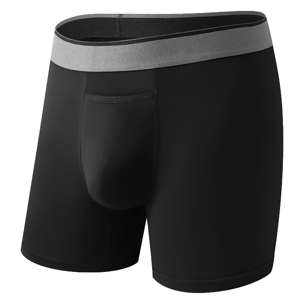 1pc 男性ロングレッグショーツソフト上部開口部ポーチボクサ - Long Leg Trunk Men のレビューと価格