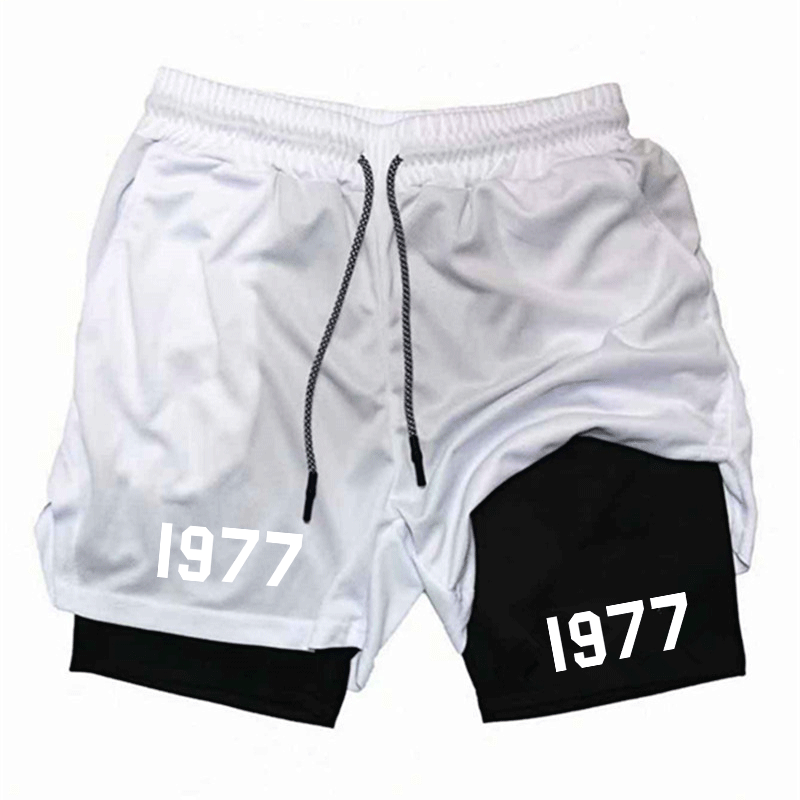 スポーツウェア 2-in-1 ジムワークアウトショーツ メン - Compression Shorts Athletes のレビューと価格