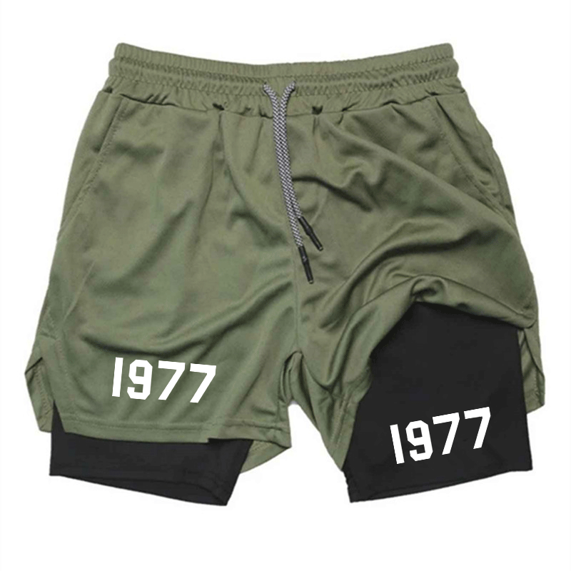 スポーツウェア 2-in-1 ジムワークアウトショーツ メン - Compression Shorts Athletes のレビューと価格