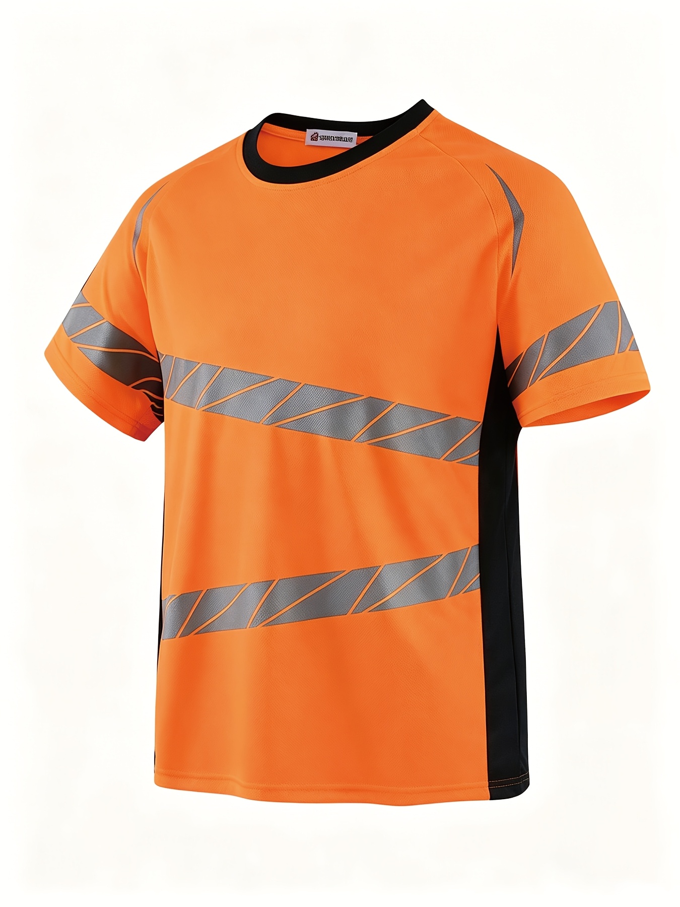 メンズスポーツ半袖Tシャツ高弾性速乾斜めストライプカラーブロ - T Shirt Tight Fit のレビューと価格