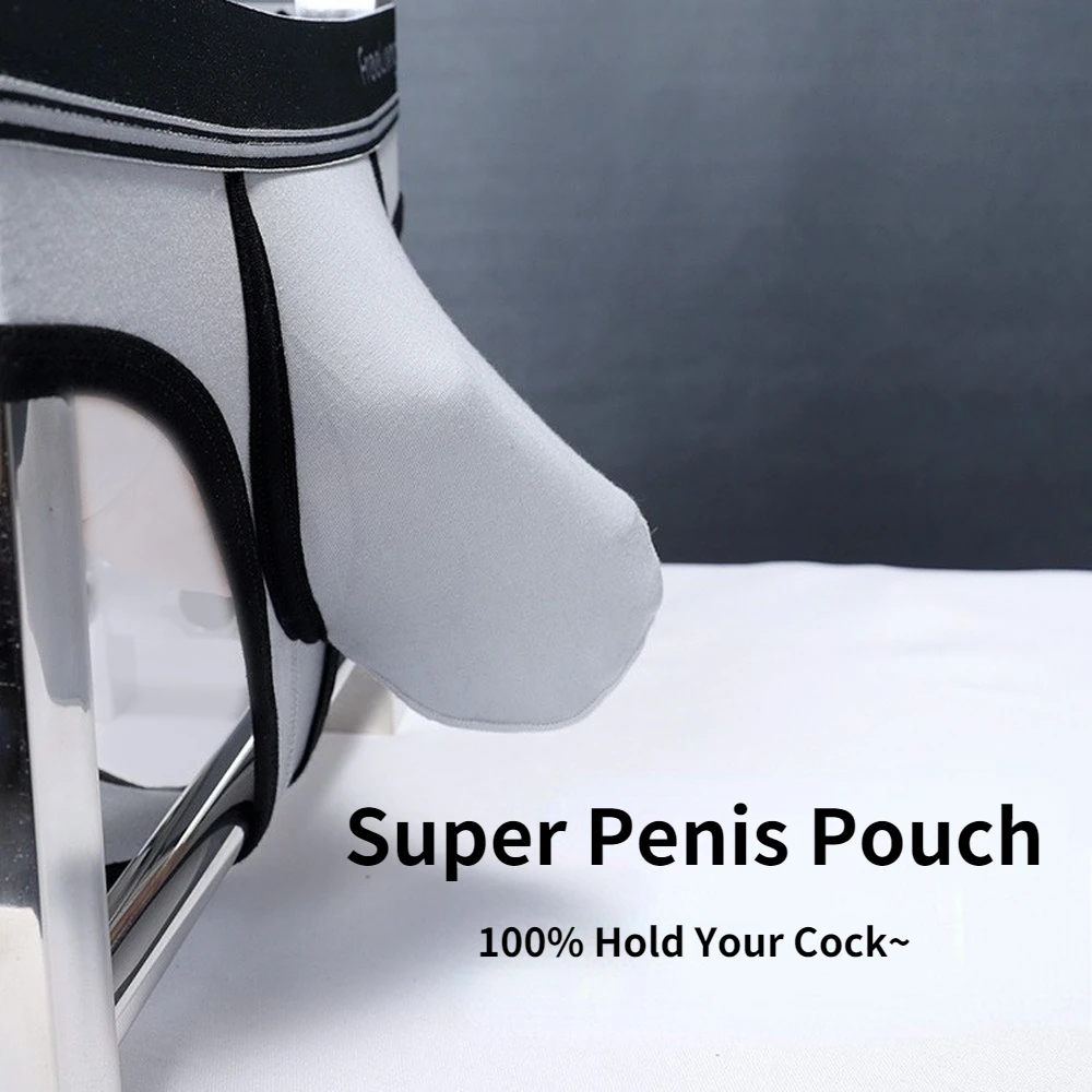 超薄型男性用ブリーフ、特大ペニス用ポーチ付き、モーダル弾性セ - Pouch Boxer Pouch のレビューと価格