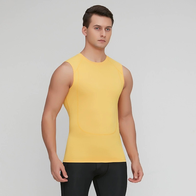 バスケットボールトレーニングタイトタンクトップ男性フィットネ - Sleeveless Undershirt のレビューと価格