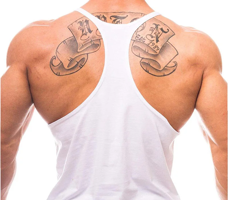 トップジム紳士服タンクベストジムシャツアンダーシャツ男スポー - Undershirt Crew Neck のレビューと価格