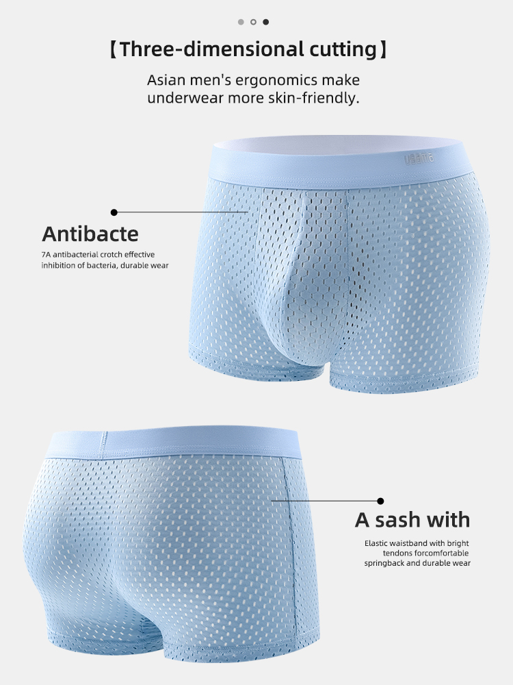 メンズアイスシルクボクサーパンツ,ラージサイズ,クール,通気 - Multi Pack Underwear のレビューと価格