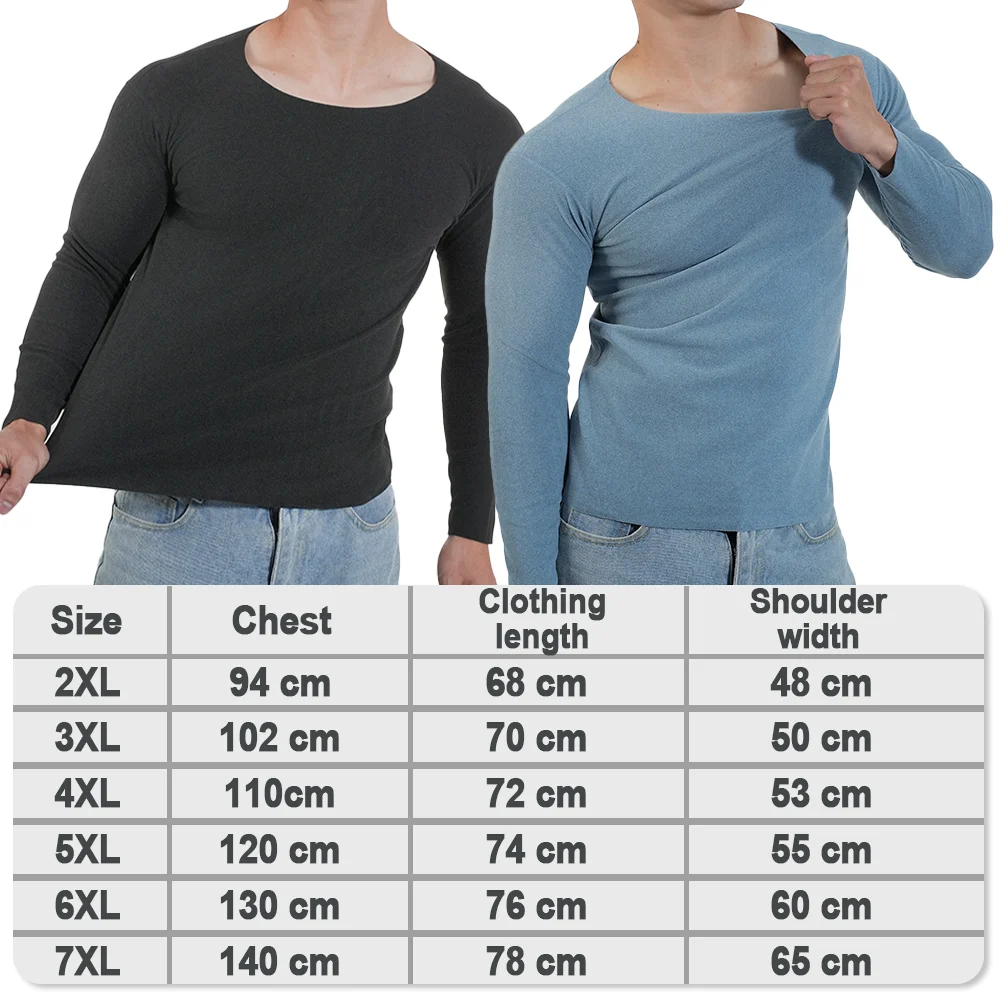 男性用サーマル下着長袖シャツクルーネックフリース裏地ベースレ - Undershirt Crew Neck のレビューと価格
