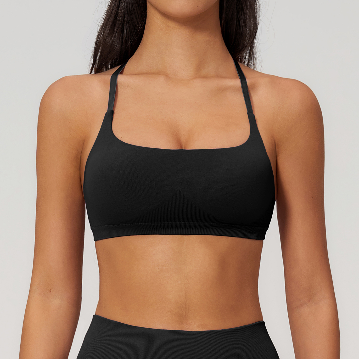 夏のセクシーなスクランチスポーツブラ、ジムトップ、女性用ラン - Quick Dry Underwear のレビューと価格