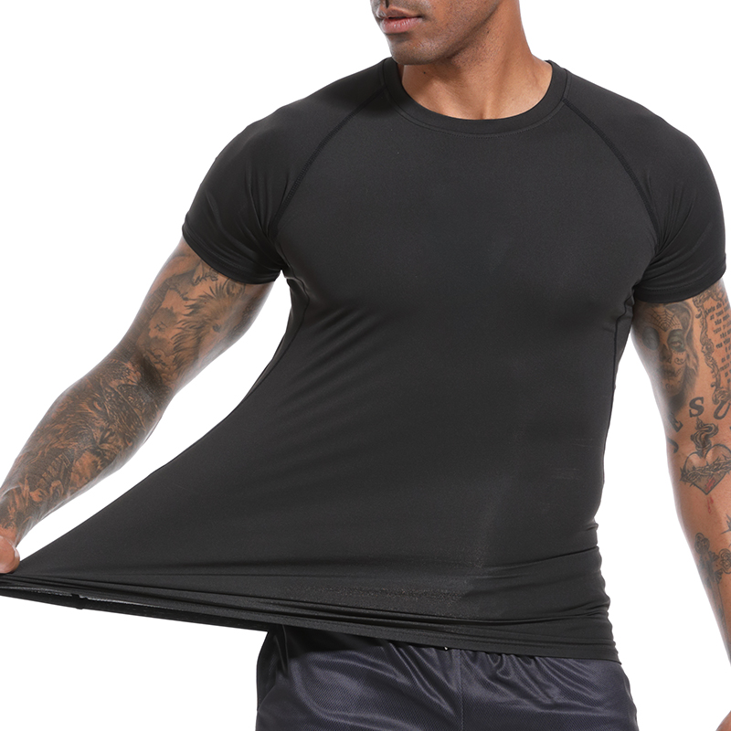 メンズアスレチック速乾性Tシャツ、スパイダープリント圧縮シャ - Base Layer Top のレビューと価格