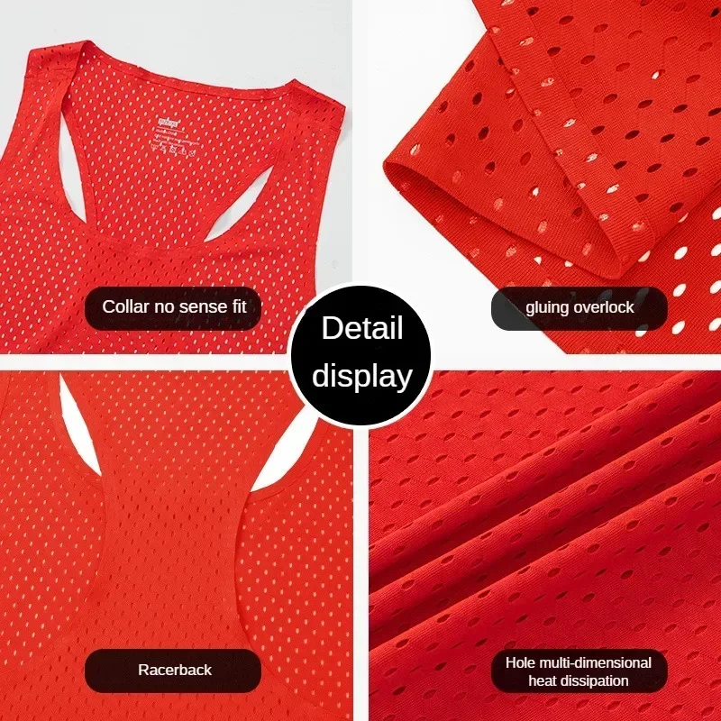 男性ランニングタンクトップノースリーブシングレットメッシュタ - Sleeveless Undershirt のレビューと価格
