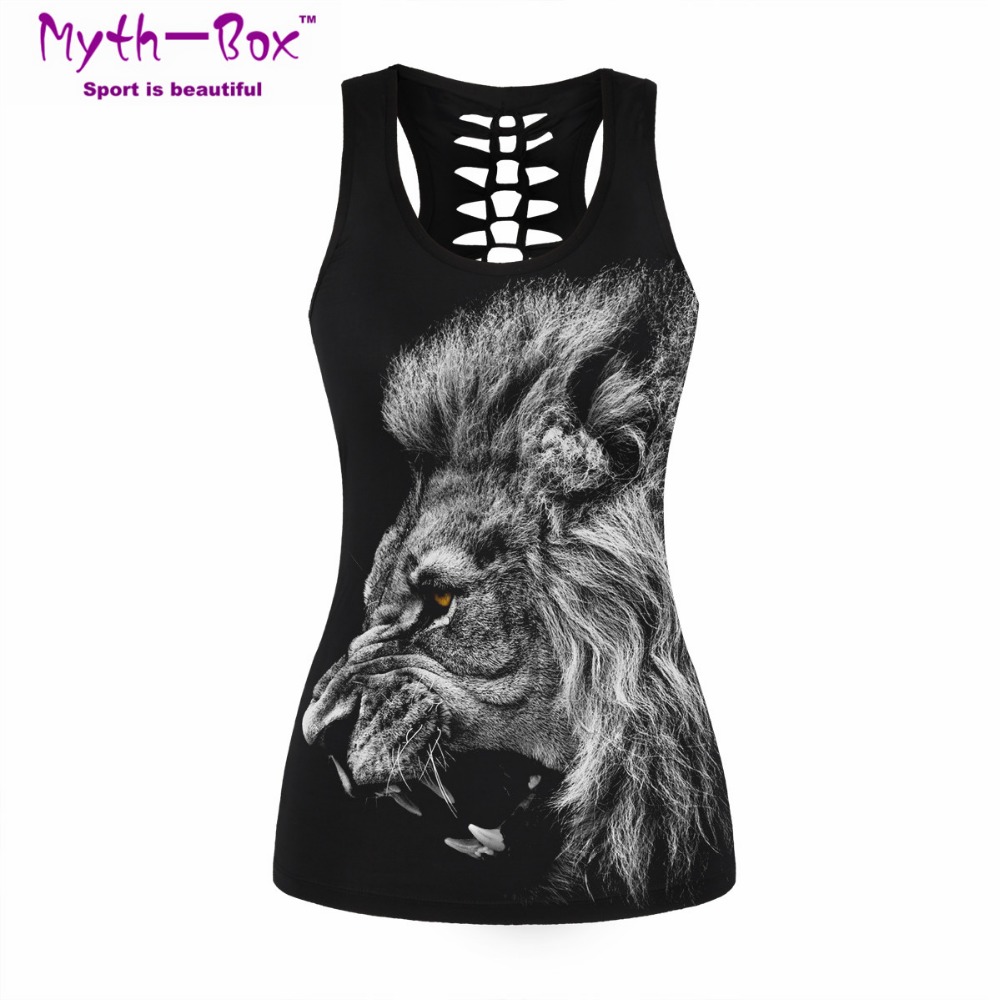 女性スポーツベストバッドキャットプリントノースリーブシャツヨ - Sleeveless Undershirt のレビューと価格