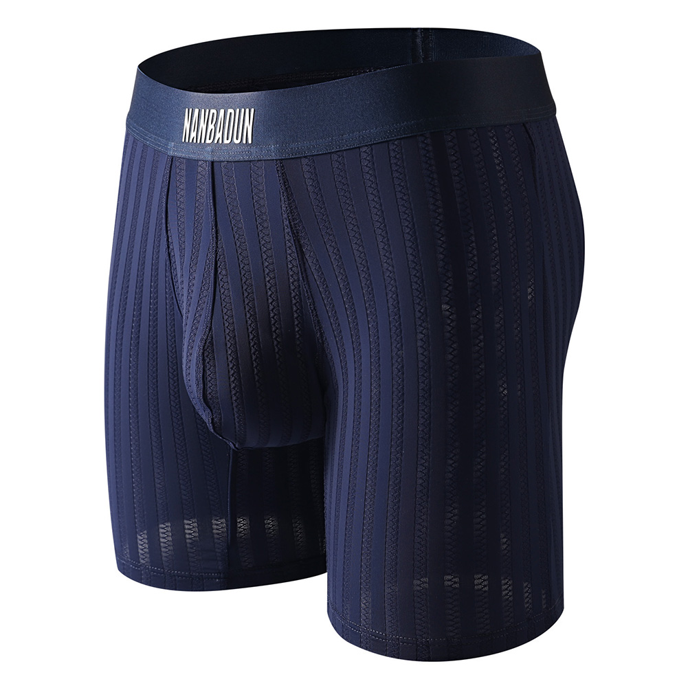 男性アイスシルクロングレッグショーツボクサーメッシュエクスト - Long Leg Trunk Men のレビューと価格