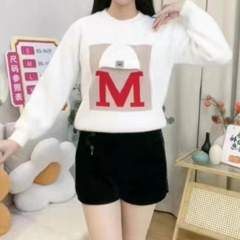 女性用長袖セーター,クルーネックネックセーター,ソリッドレタ - Undershirt Crew Neck のレビューと価格