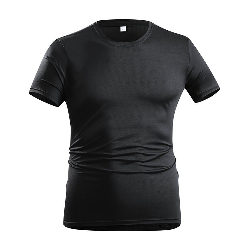 男性夏のスポーツ Tシャツ速乾性フィットネス半袖軽量 & 伸 - T Shirt Tight Fit のレビューと価格